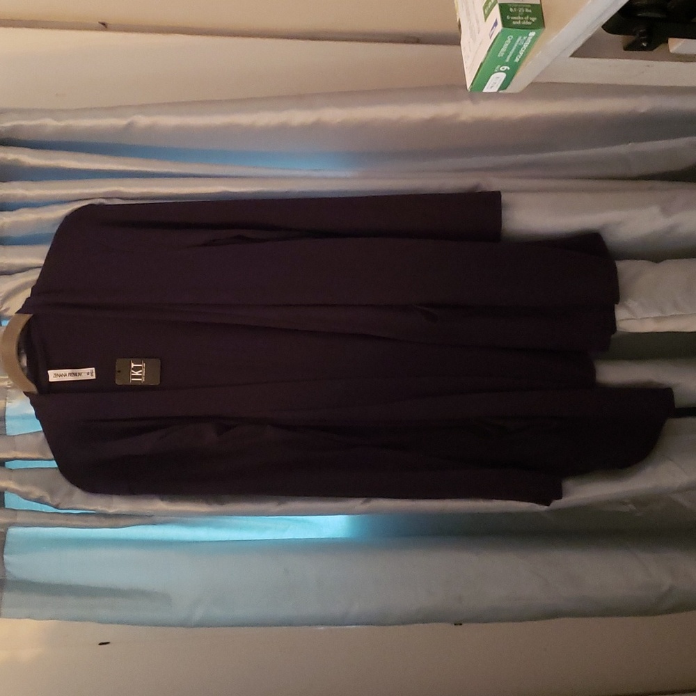 Zenana Premium Walk This Way Cardigan X-Lg. NWT long sleeve navy blue